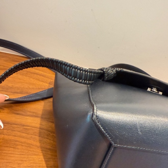 Celine Smooth Calfskin Micro Bi-Color Braided Belt Bag Dark Sea - Picture 3 of 10